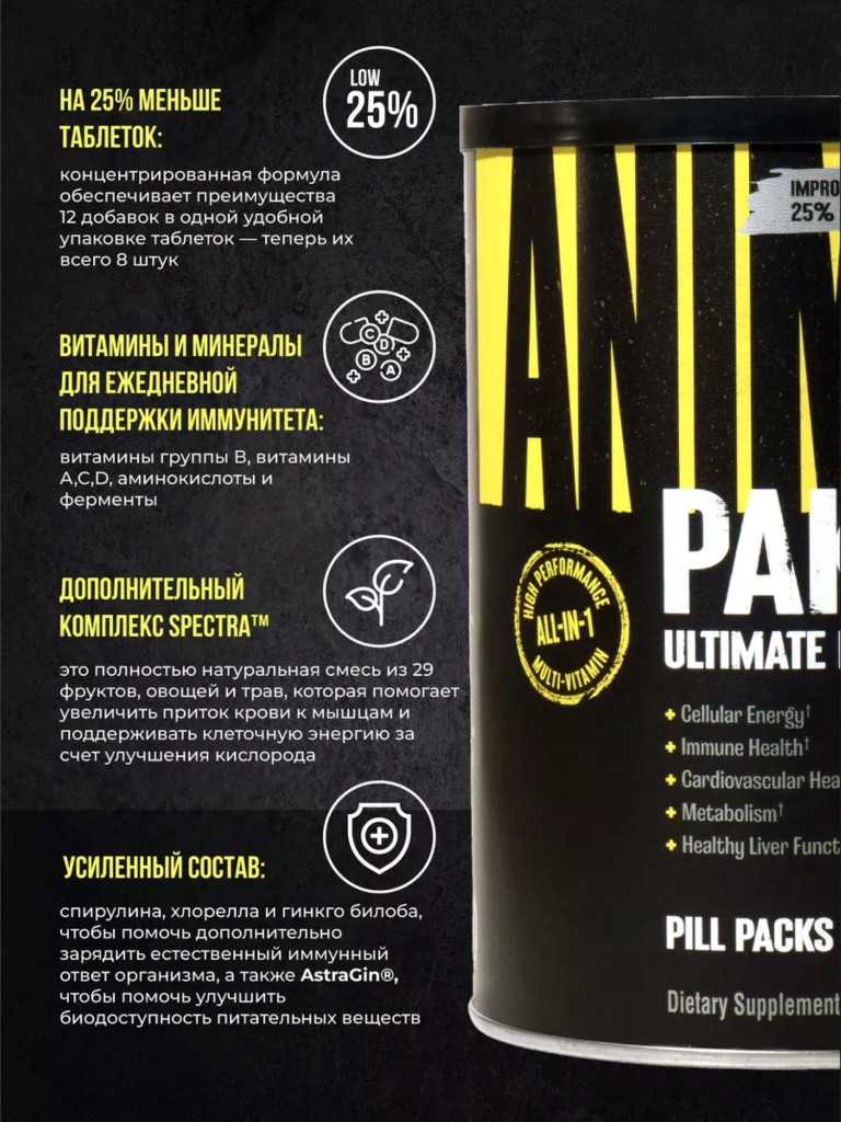 Комплекс витаминов Animal Pak, 30 порций