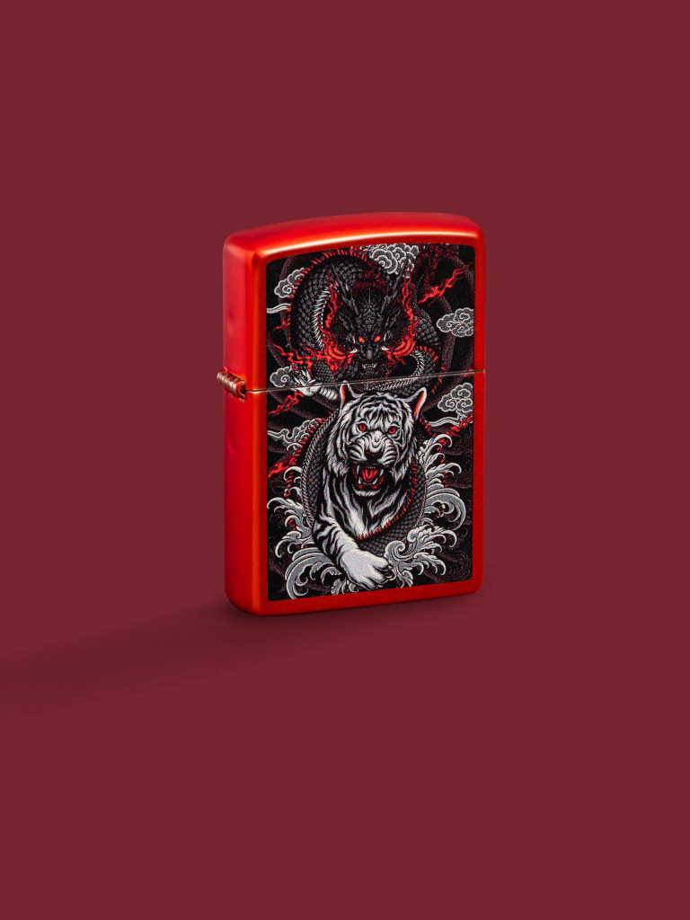 Зажигалка бензиновая ZIPPO 48933 Dragon Tiger