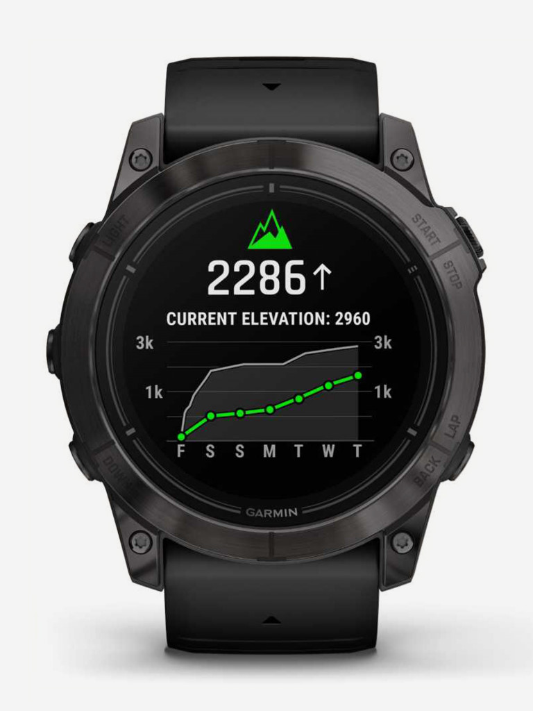 Спортивные часы Garmin EPIX PRO (Gen 2) Sapphire Edition 51 мм, титановый угольно-серый, DLC, черный силиконовый ремешок