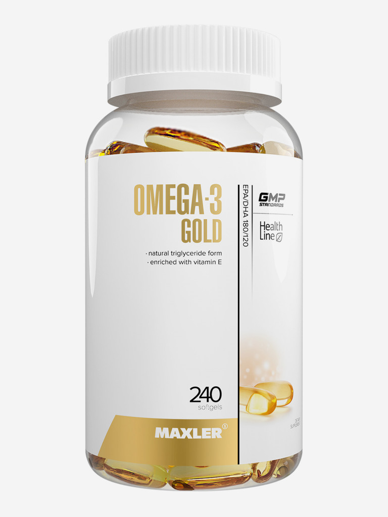 Жирные кислоты Омега-3 Голд Maxler Omega-3 Gold, 240 капсул (Германия)