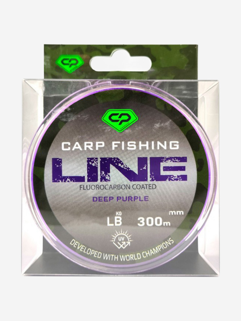 Леска Fluorocarbon Coated Deep Purple CARP PRO 300м 0,370мм