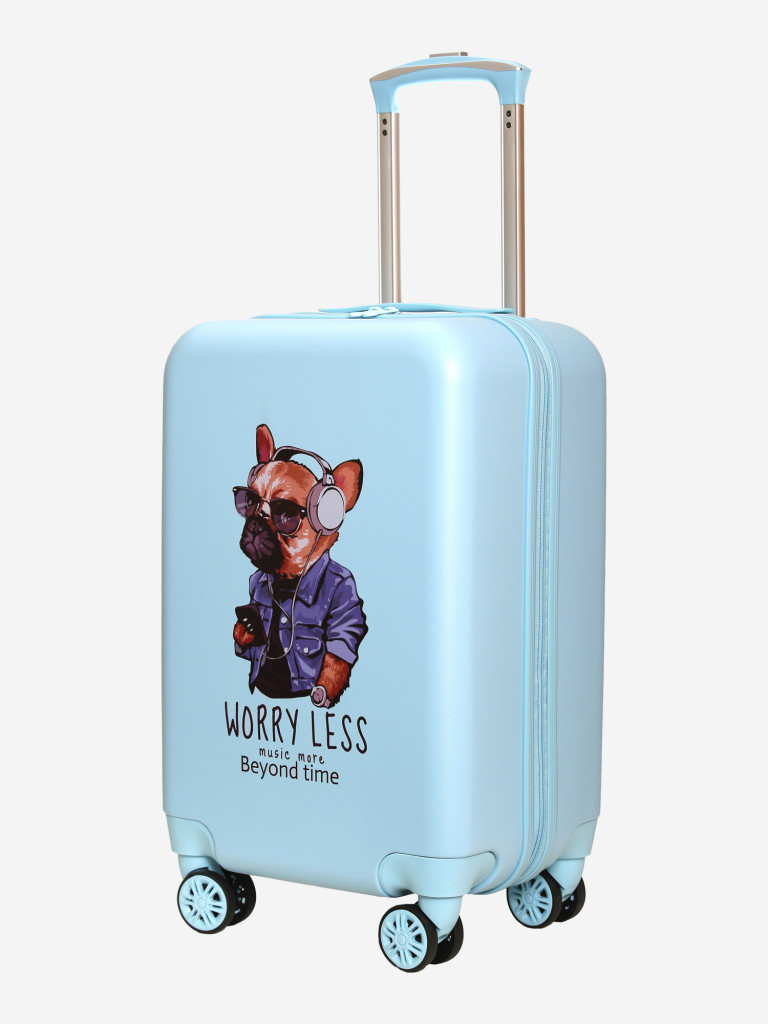 Чемодан детский BEYOND TIME G205 Дог в наушниках голубой