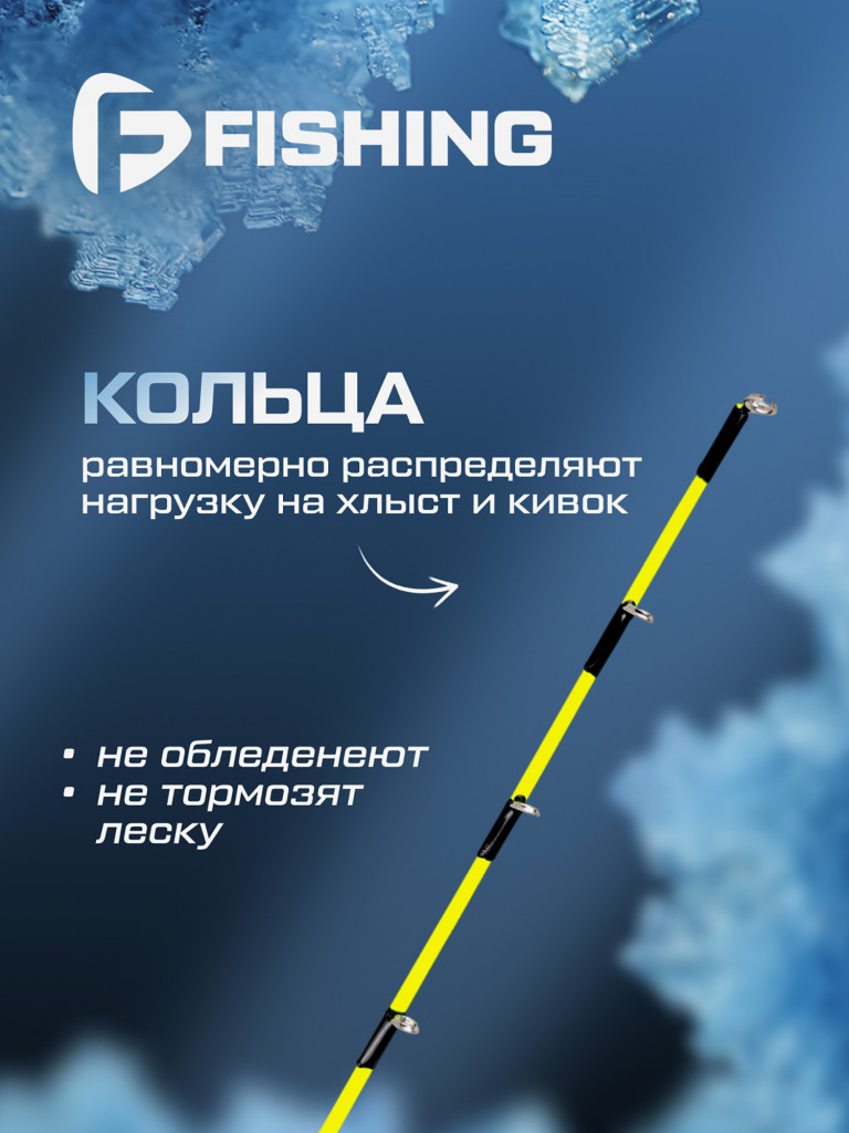Удочка зимняя F-FISHING Ice Rod Pro Perch ML 55см