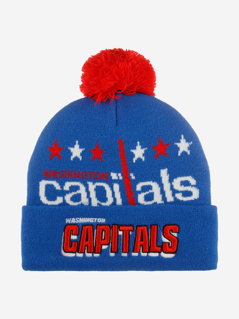 Шапка с помпоном MITCHELL NESS KTPCDX22016-WCABLUE Washington Capitals NHL (синий)