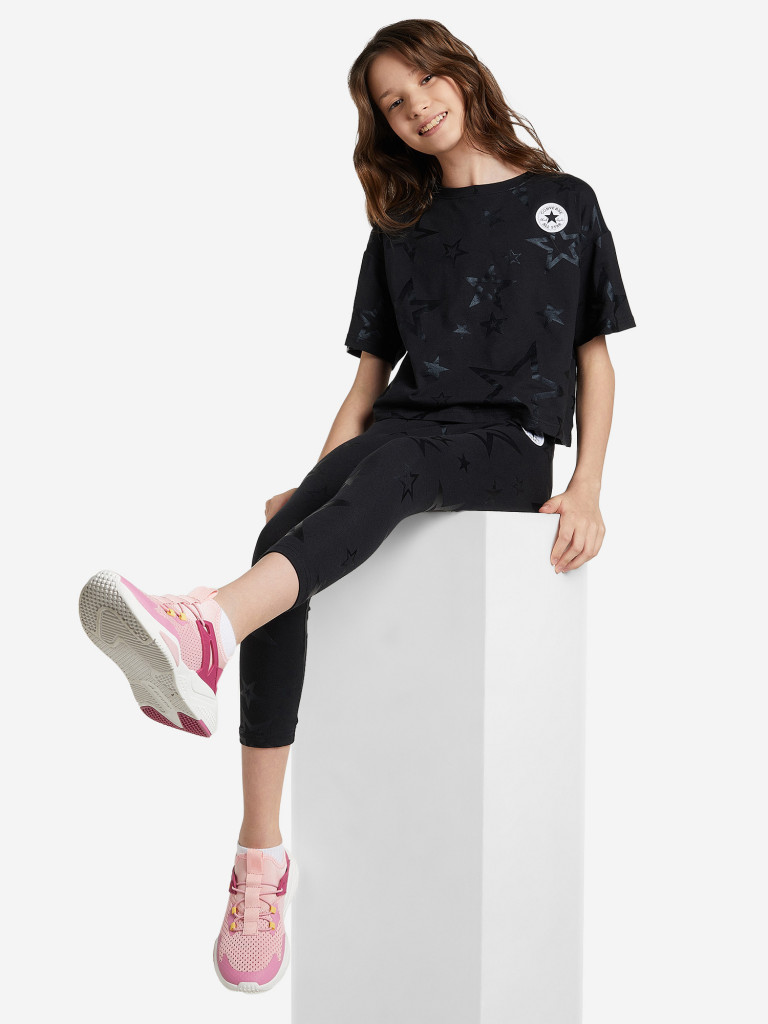 Футболка для девочек Converse Star Printed Shine