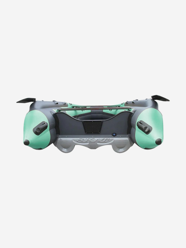 Лодка Reef Skat Triton (Риф Скат Тритон) 370 NDFi с интегрированным фальшбортом, серо-бирюзовая