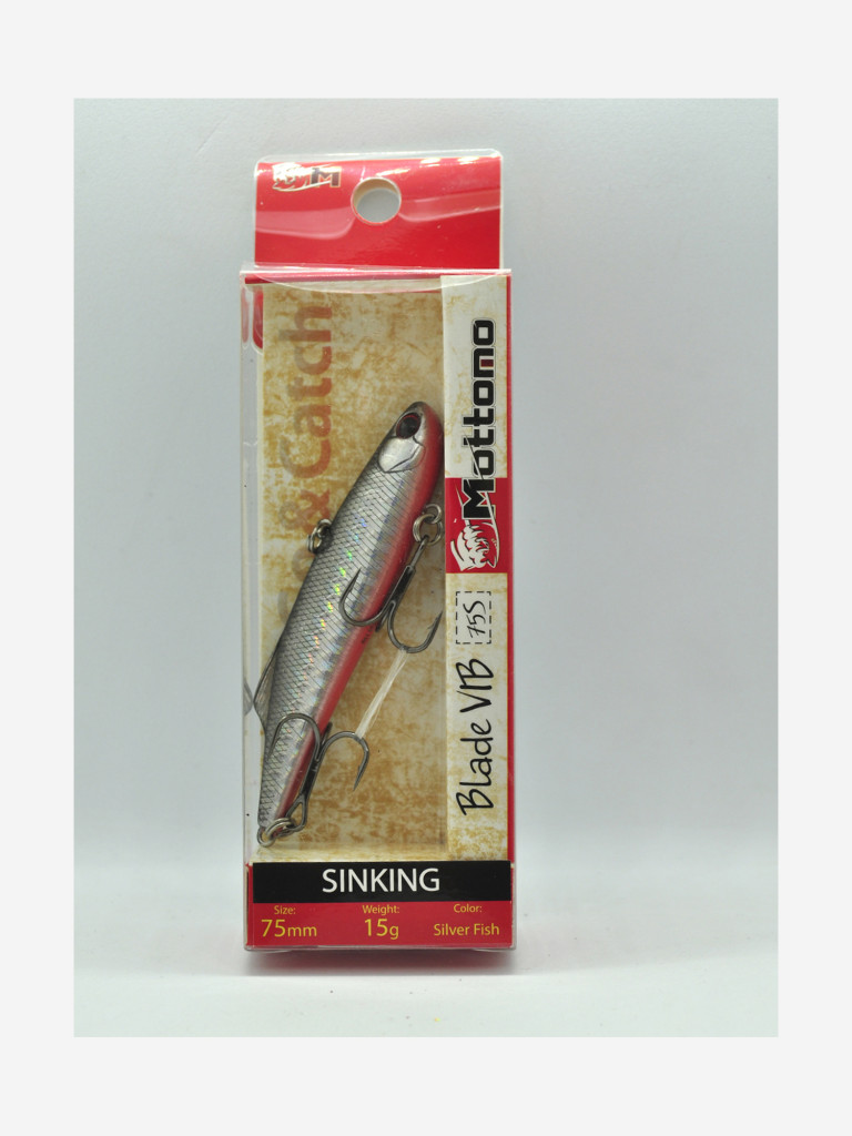 Воблер Mottomo Blade VIB 75S 15g Silver Fish