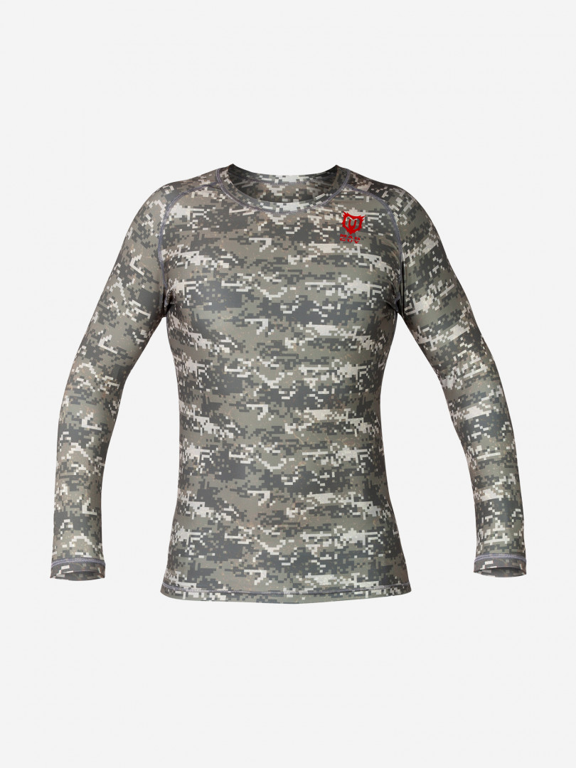 фото Футболка с длинным рукавом мужская madguy camo-line, зеленый