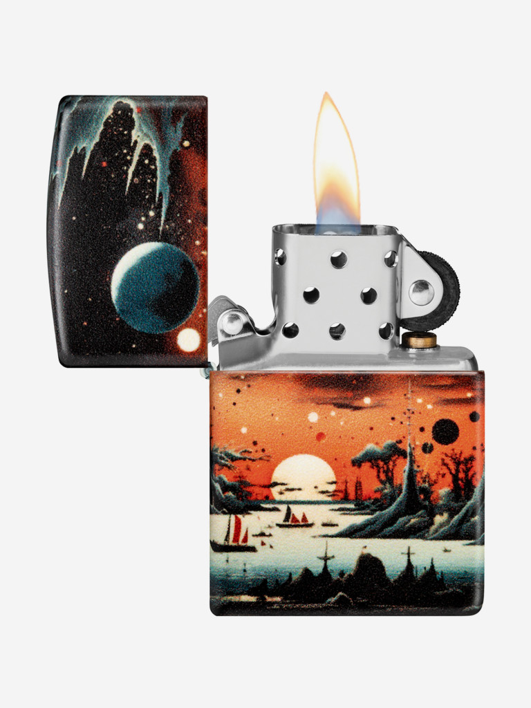 Зажигалка бензиновая ветроустойчивая Zippo Galactic Landscape Design 540 Matte