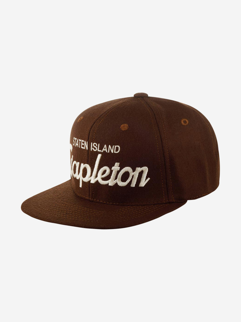 Бейсболка с прямым козырьком HOOD 100-MWL001-NY024-ST Stapleton, NY (коричневый)