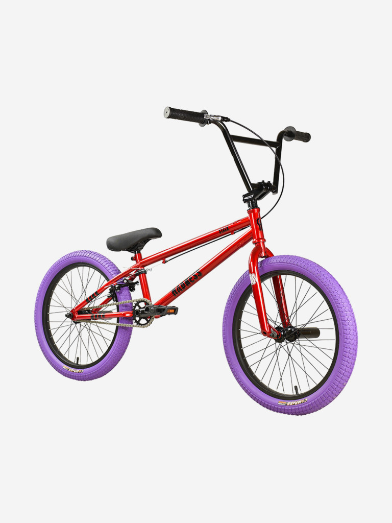 Велосипед подростковый Stark Madness BMX 5 Cr-Mo красный/черный/фиолетовый
