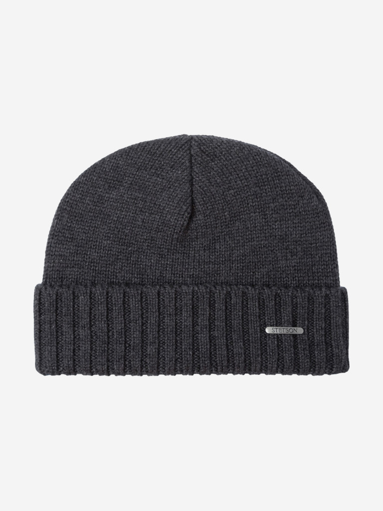Шапка с отворотом STETSON 8589303 BEANIE MERINO