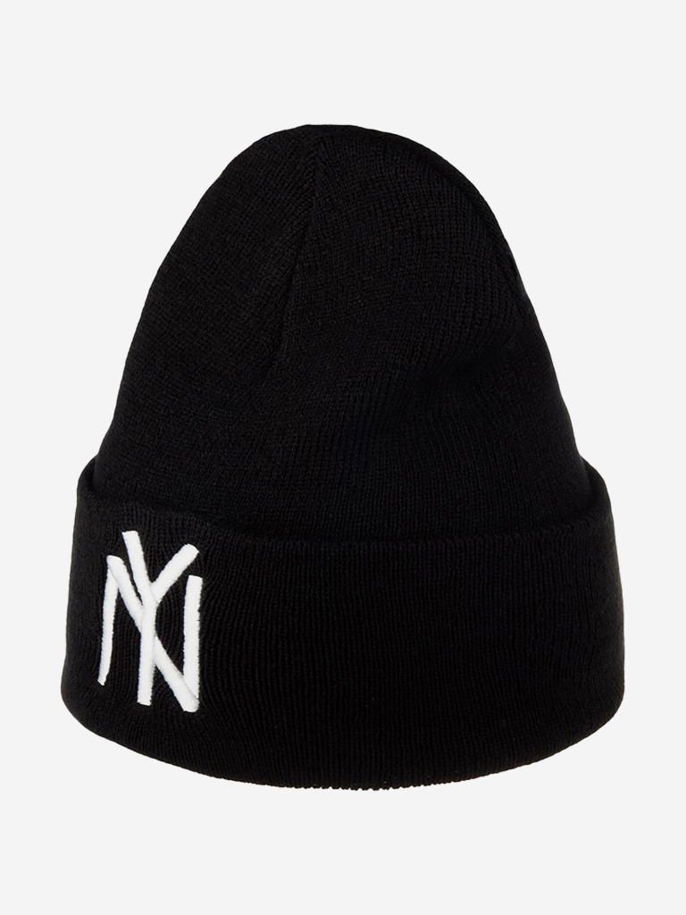 Шапка с отворотом AMERICAN NEEDLE 21019A-NBY New York Black Yankees Cuffed Knit NL (черный)