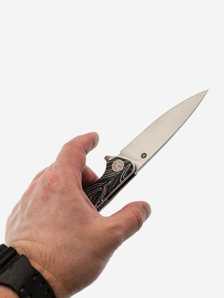 Складной нож Honor Ajax, сталь D2, рукоять Damascus G10