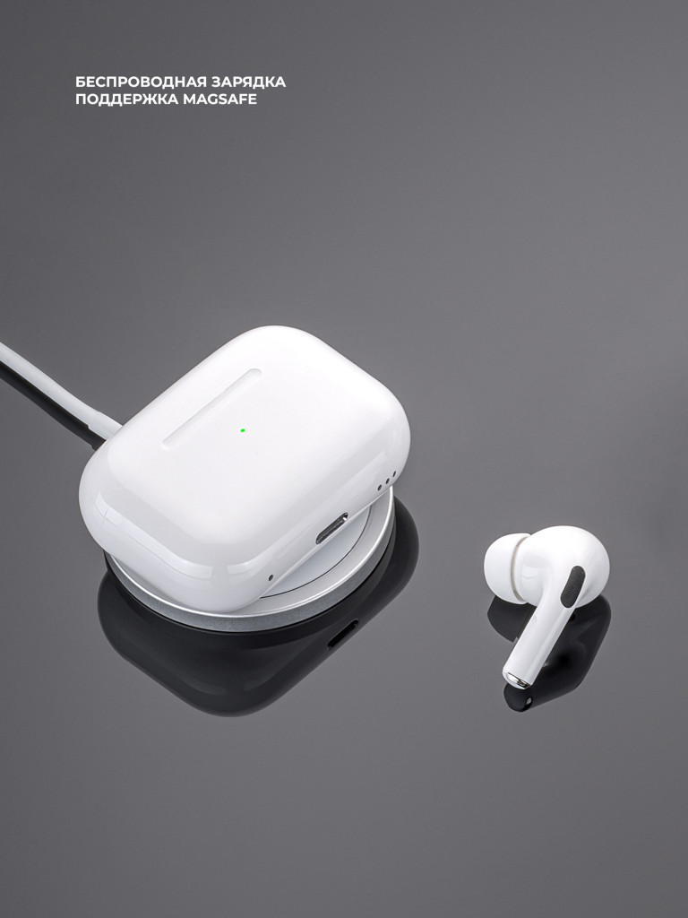 Беспроводные наушники с микрофоном Air Pro 2, TWS, bluetooth 5.3, 300 мАч, Qi