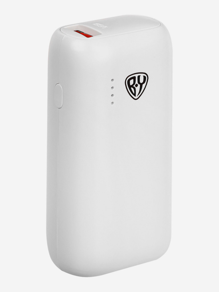 BY Аккумулятор мобильный Мини, 5000мАч, USB/Type-C, Быстрая зарядка QC3.0+PD, 5A, белый