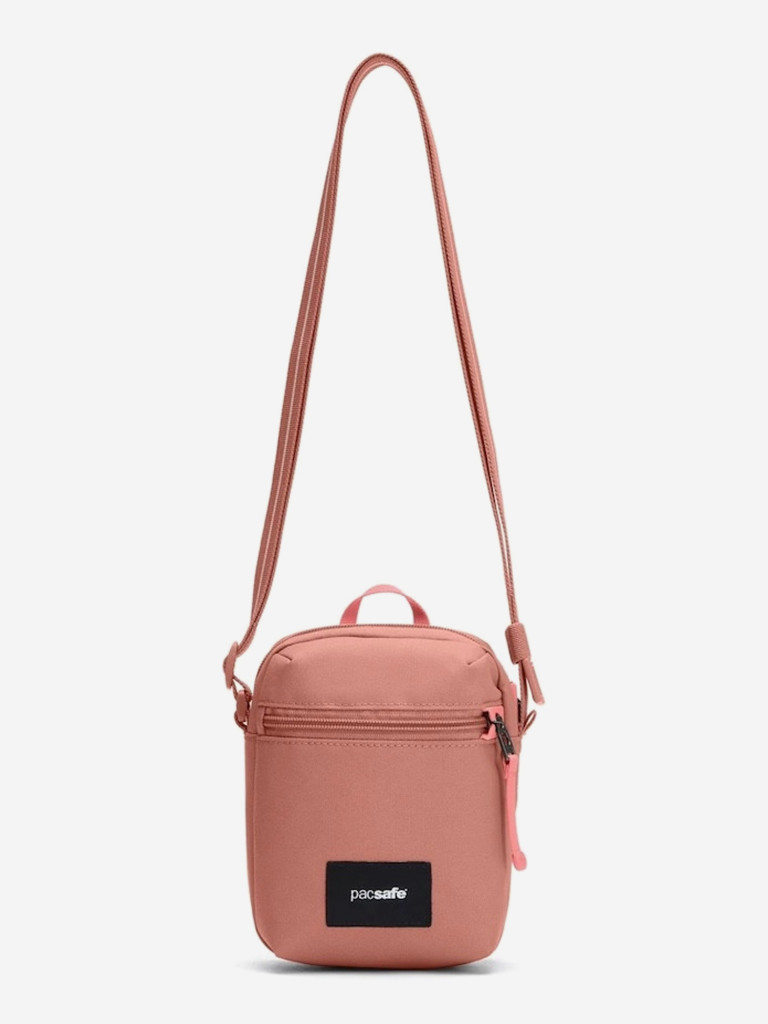 Сумка антивор Pacsafe GO Micro Crossbody, розовый, 1,5 л.
