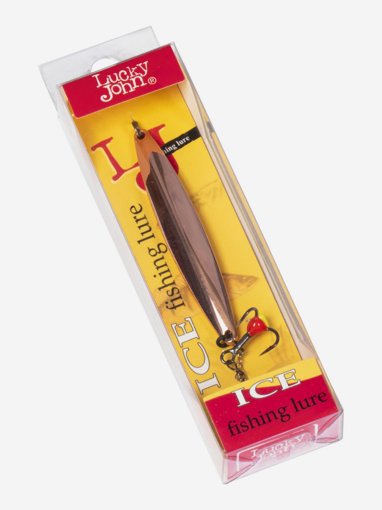 Блесна вертикальная зимняя Lucky John NAIL BLADE с цепочкой и тройником 65мм C блистер