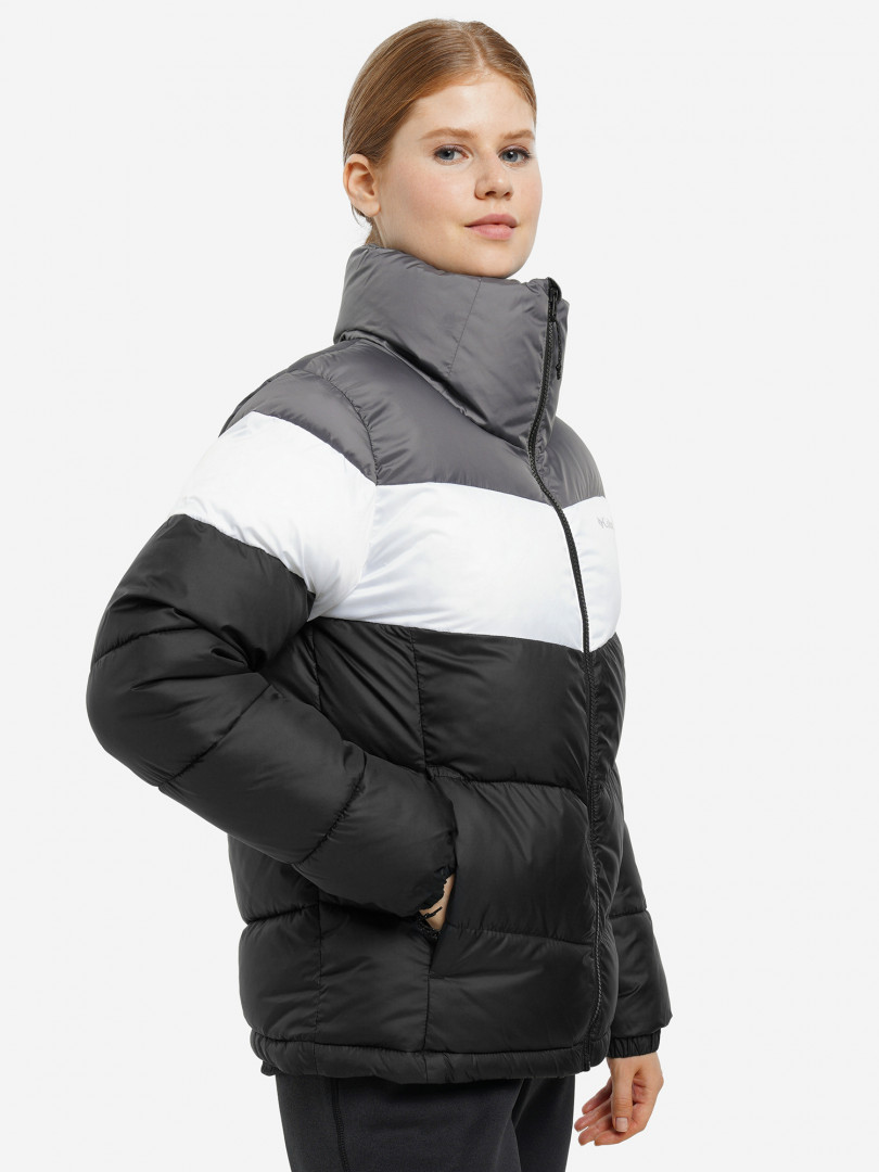 Куртка утепленная женская Columbia Puffect Color Blocked Jacket, Черный