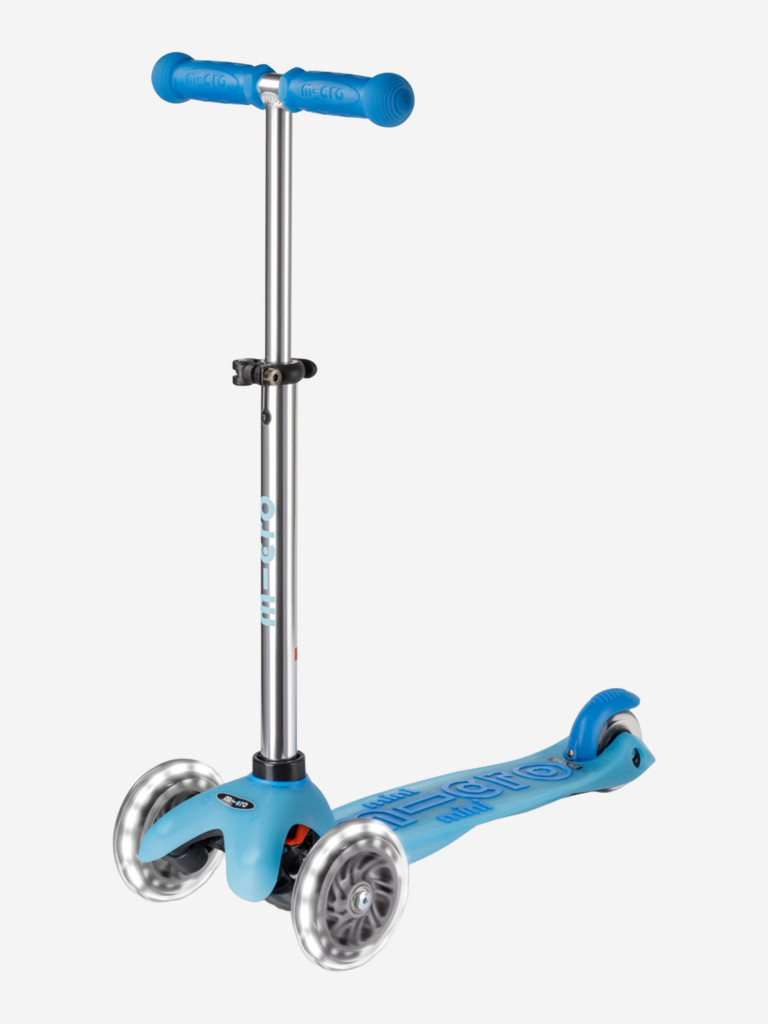 Самокат детский Micro Mini Deluxe Glow Plus LED, светится в темноте