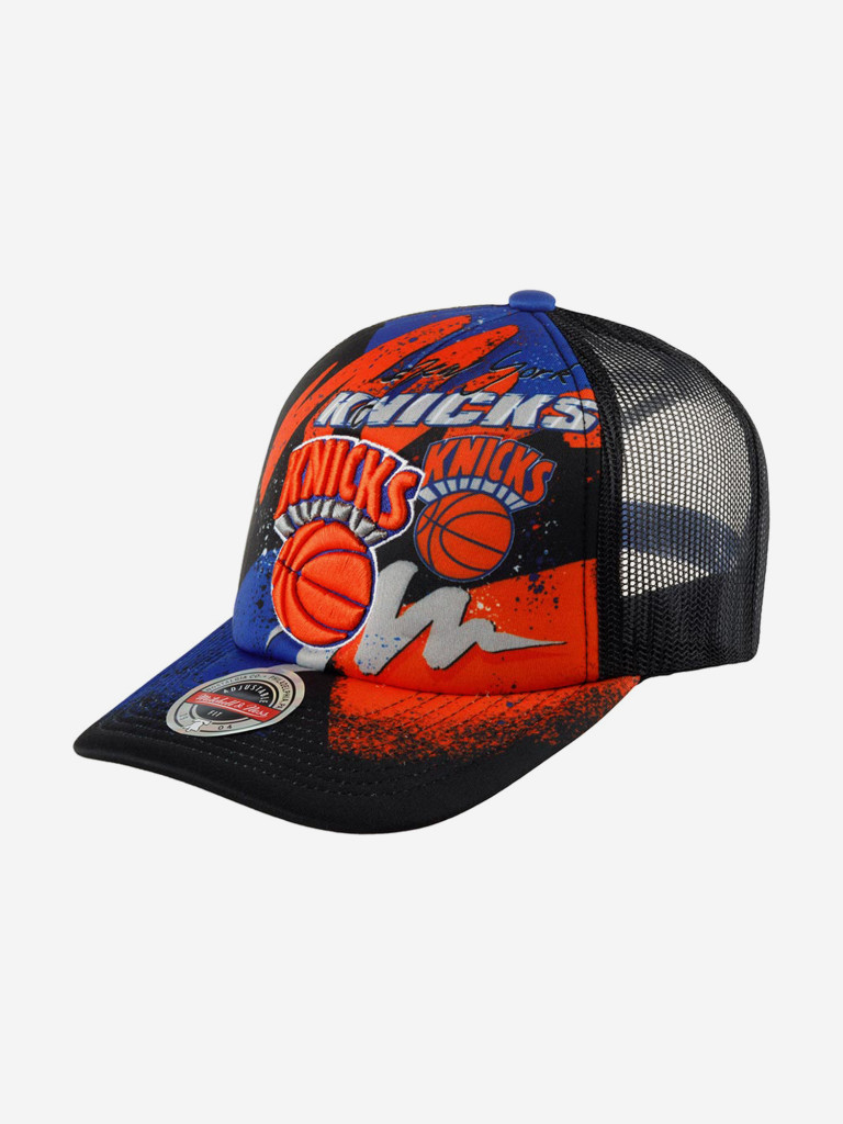 Бейсболка с сеточкой MITCHELL NESS HHSS2993-NYKYYPPPBLCK New York Knicks NBA (черный)