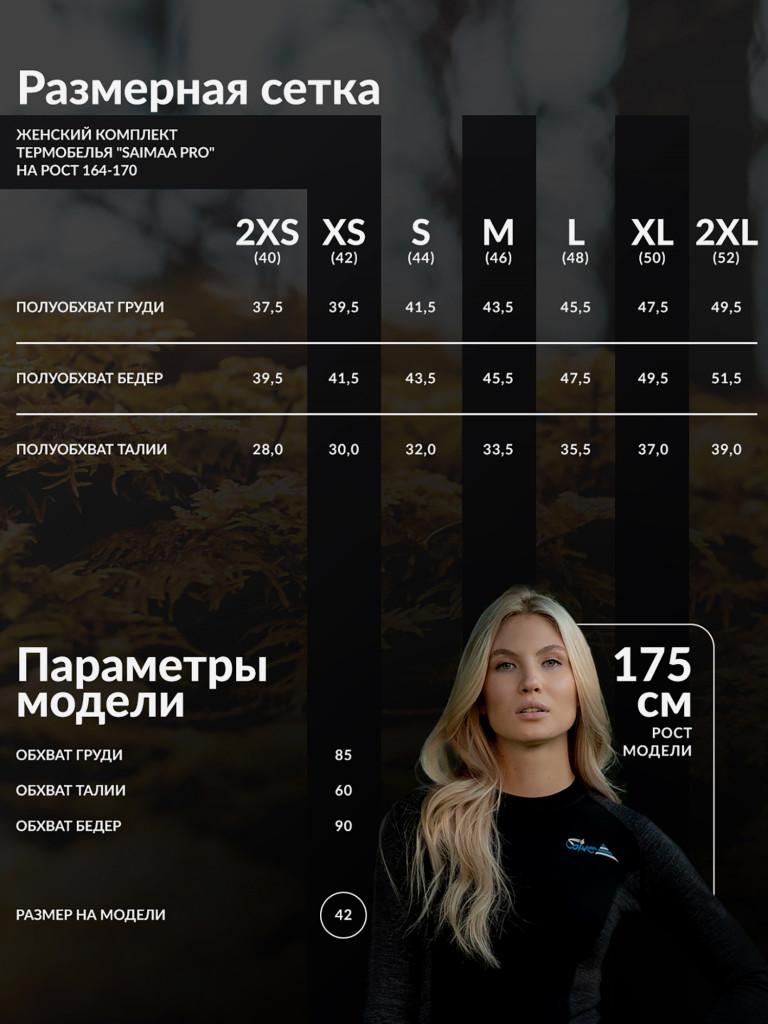 Комплект термобелья Saimaa Women Pro