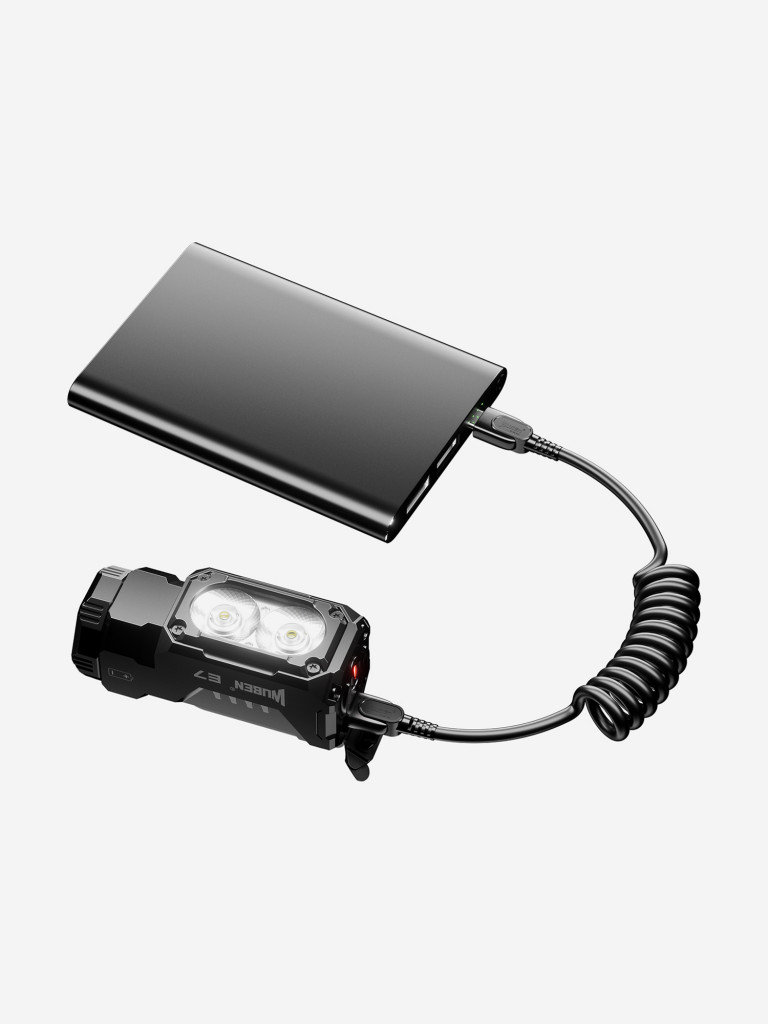 Налобный Фонарь Wuben E7 Black 5000К