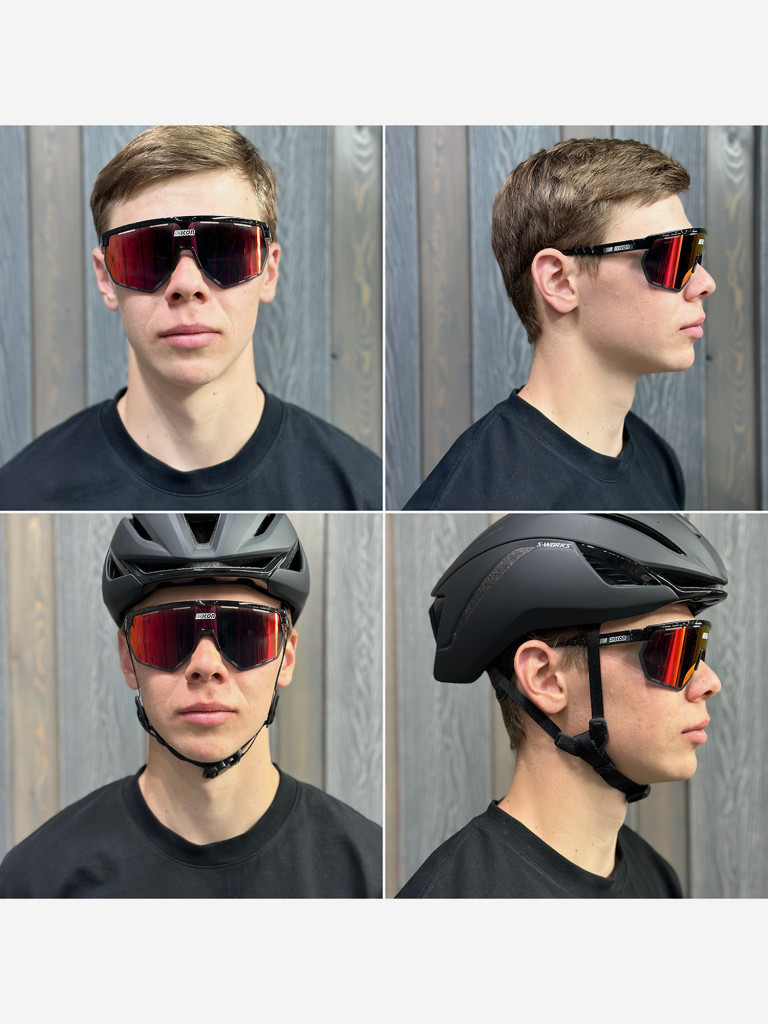 Очки спортивные Scicon AeroWing оправа Black Gloss линза SCNPP Multimirror Red