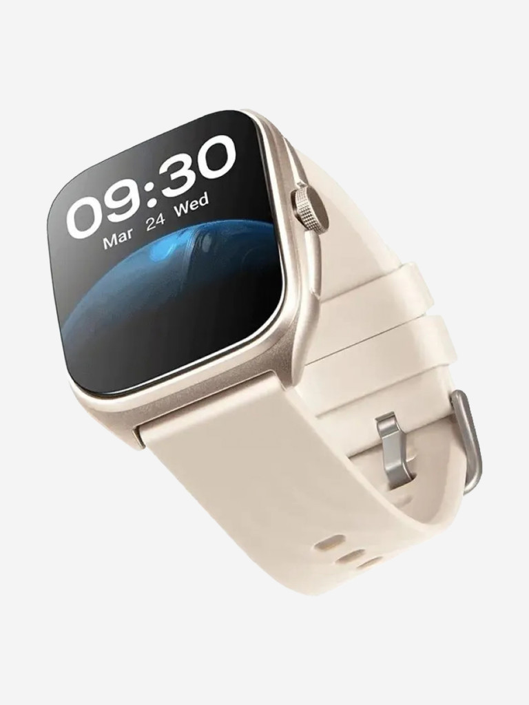 Умные часы TTEC Tempus Pro 47mm Rectangular Case Smartwatch в прямоугольном алюминиевом корпусе с AMOLED-экраном. Цвет: кремовый