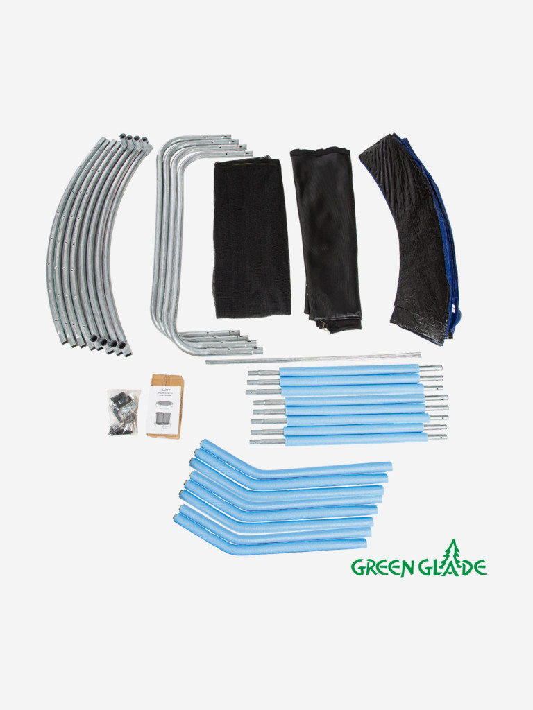 Батут 12-футовый с лестницей (2 коробки)Green Glade B122-B004