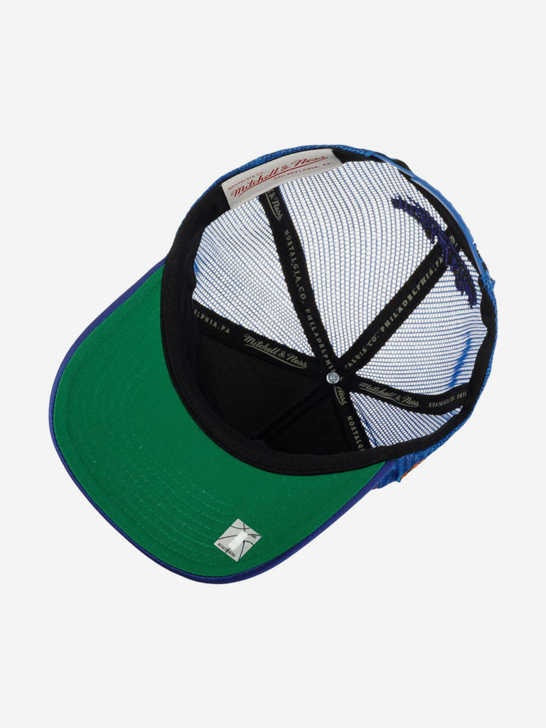 Бейсболка с сеточкой MITCHELL NESS HHSS3467-NYKYYPPPBLUE New York Knicks NBA