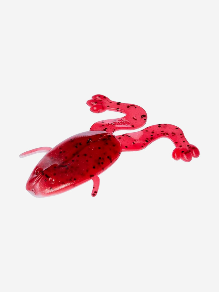 Мягкая приманка лягушка Helios Crazy Frog, 2,36" / 6,0 см, Red & White, 10 штук (HS-22-003)