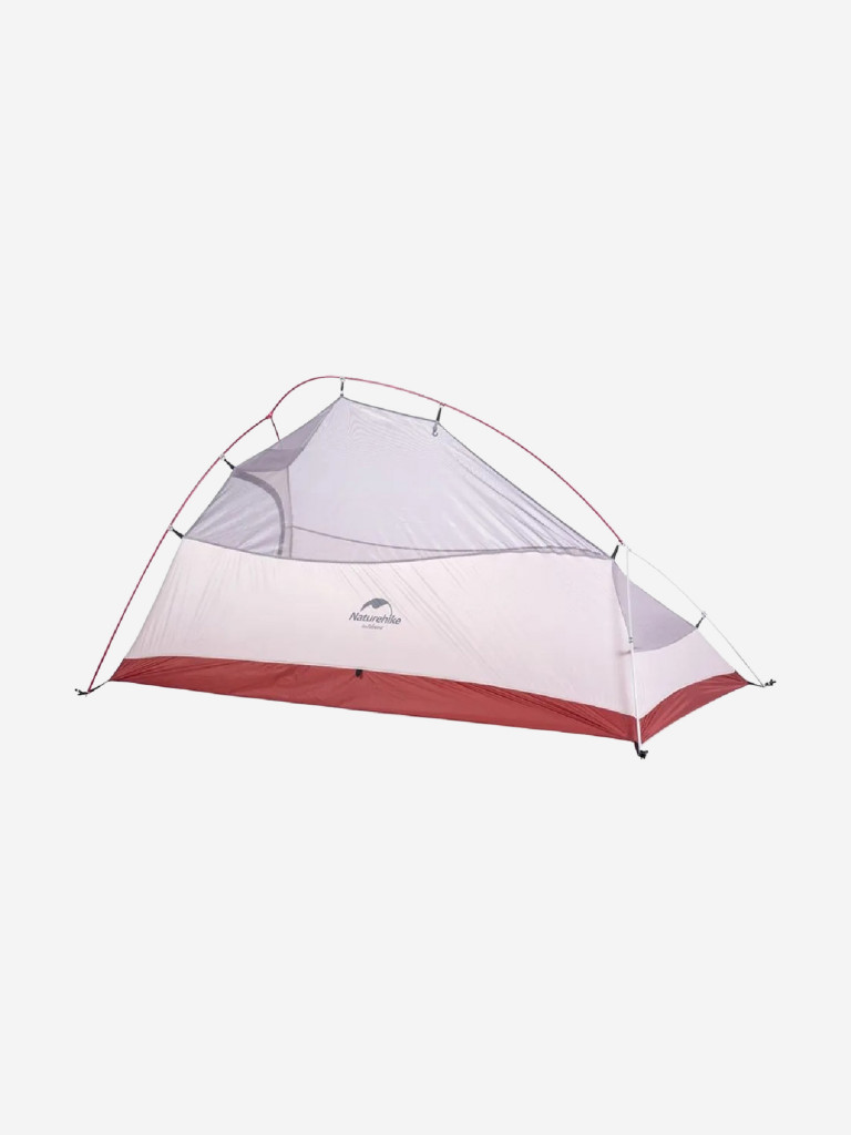 Палатка Naturehike Сloud up 2 NH17T001-T 20D двухместная с ковриком, серая, 6927595724668