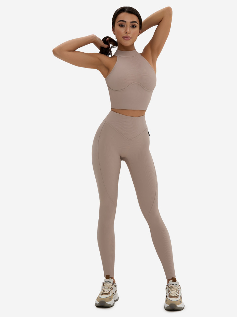 Спортивный топ Bona Fide: Top "Ribbed Beige"