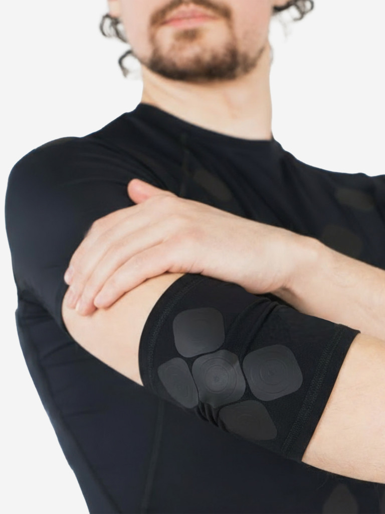 НАЛОКОТНИК с точечной компрессией SportDots, черный