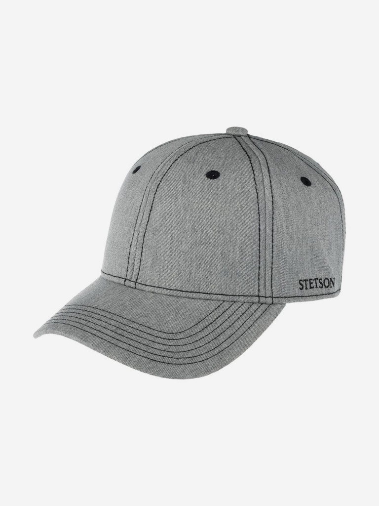 Бейсболка STETSON 7721141 BASEBALL CAP COTTON MELANGE (серый)