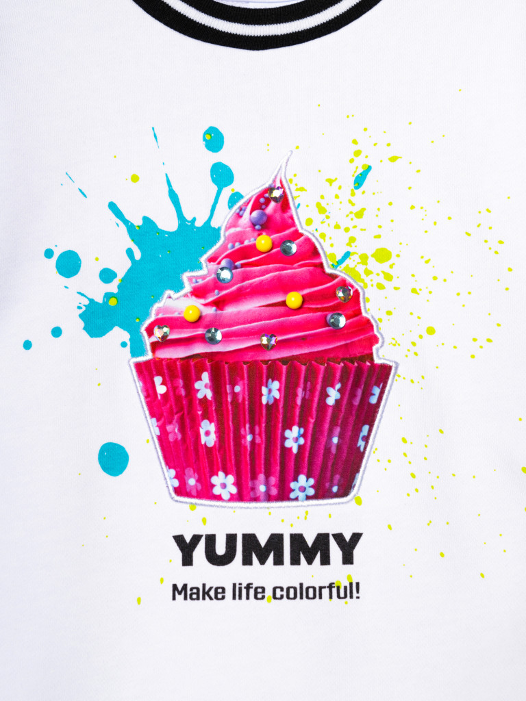 Комплект для девочек: толстовка, брюки PlayToday