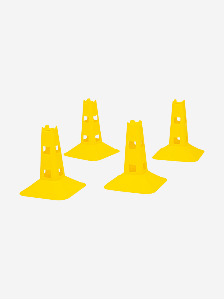 Конусы тренировочные "Agility Cones" PRO-F, EVA, желтые, комплект 4 шт.