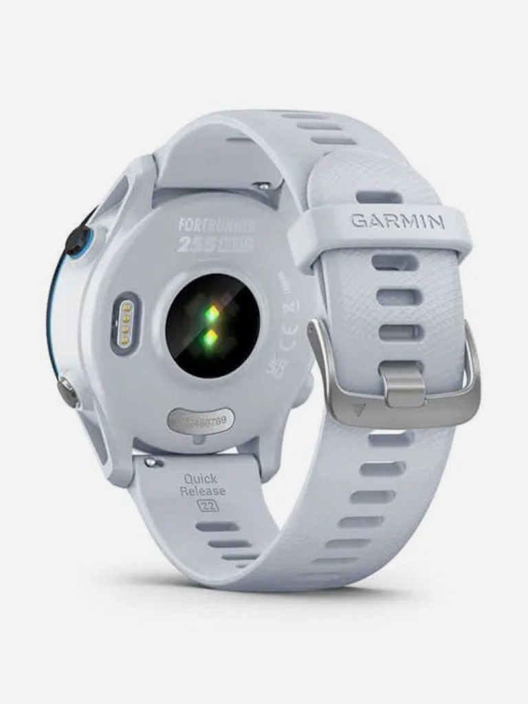 Часы Garmin Forerunner 255 Music с белым ремешком 010-02641-31