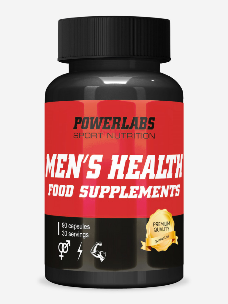 Бустер тестостерона Mens Health, Powerlabs, 90 капсул