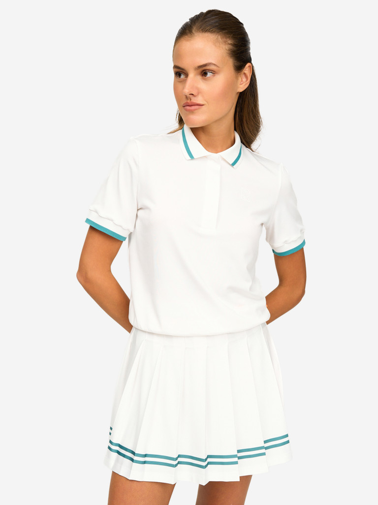 Поло женское RAQUETA SPORT High-Grade, Neutro/Emerald