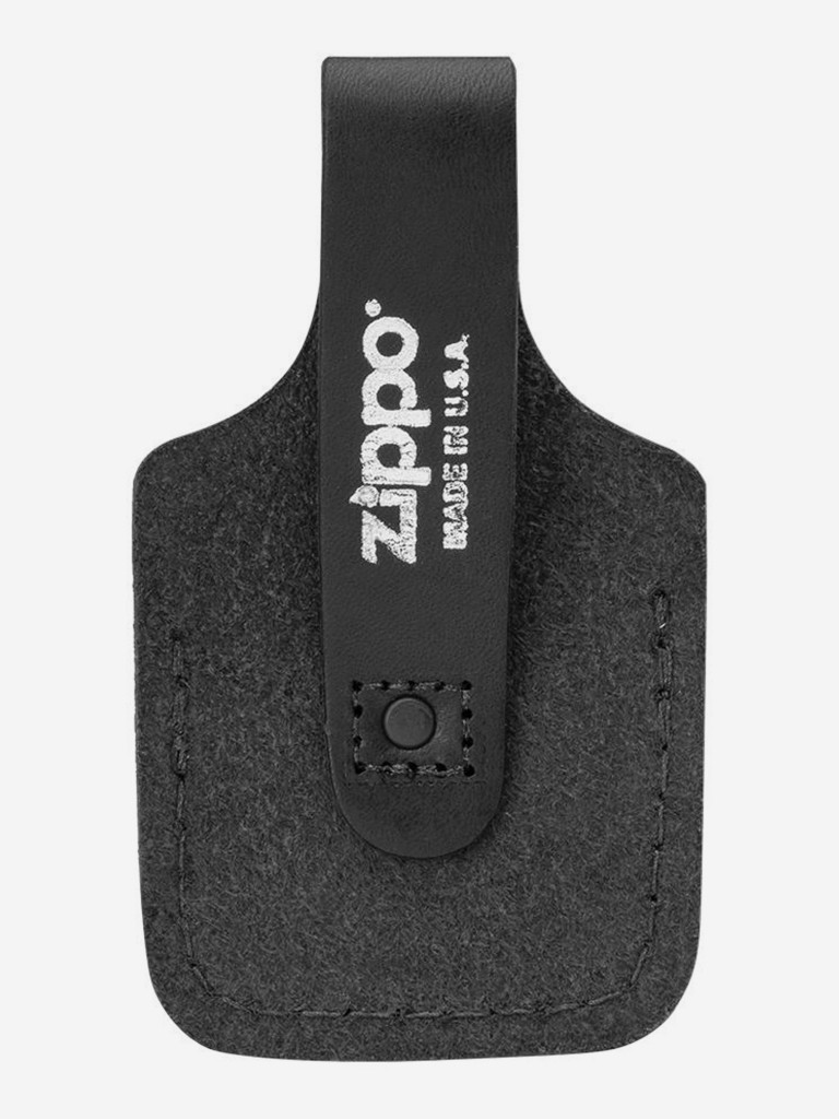 Чехол для зажигалки Zippo LPTBK с фиксатором на ремень, черный