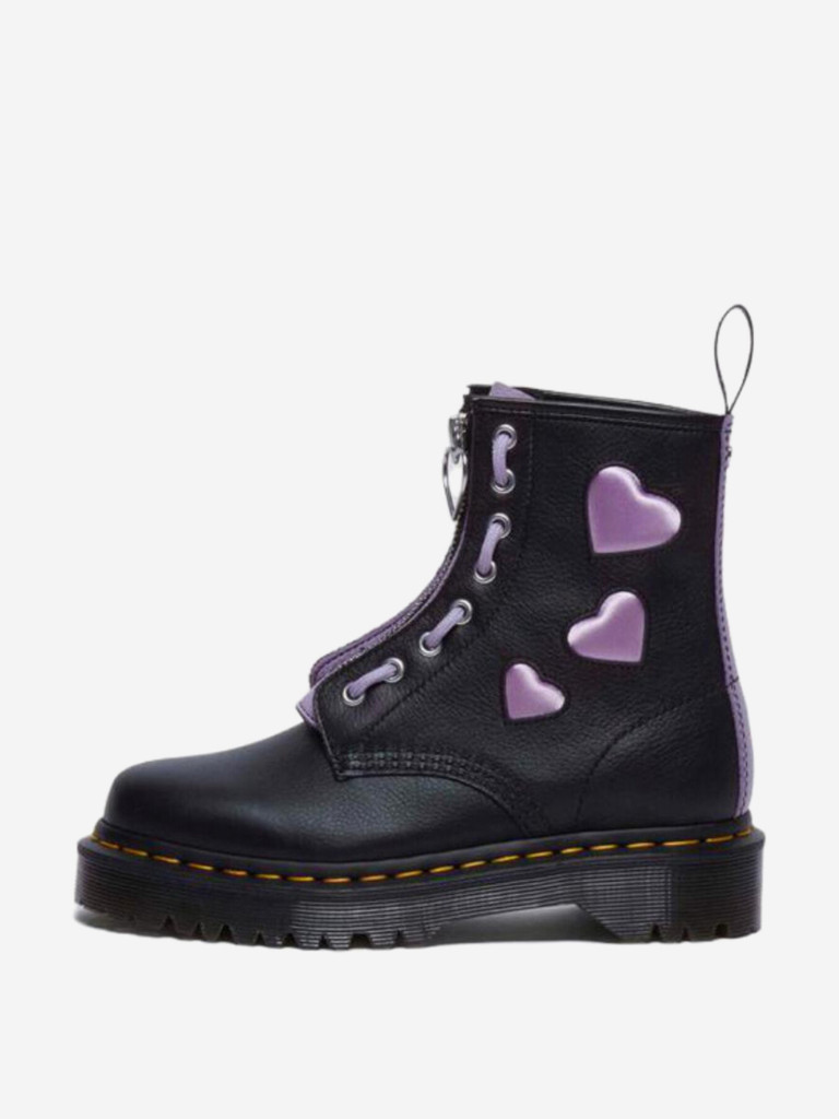 Ботинки женские DR. MARTENS Textile Cow Leather Short Martin Boot