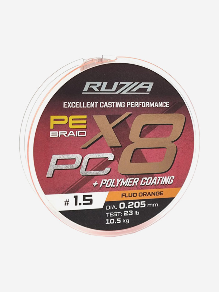 Шнур X8 PC 150м Fluo Orange 0,205мм 10,5кг/23lb