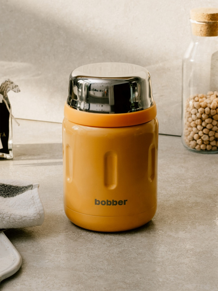 Термос вакуумный для еды BOBBER Jerrycan 700 мл, тепло до 14 часов, оранжевый
