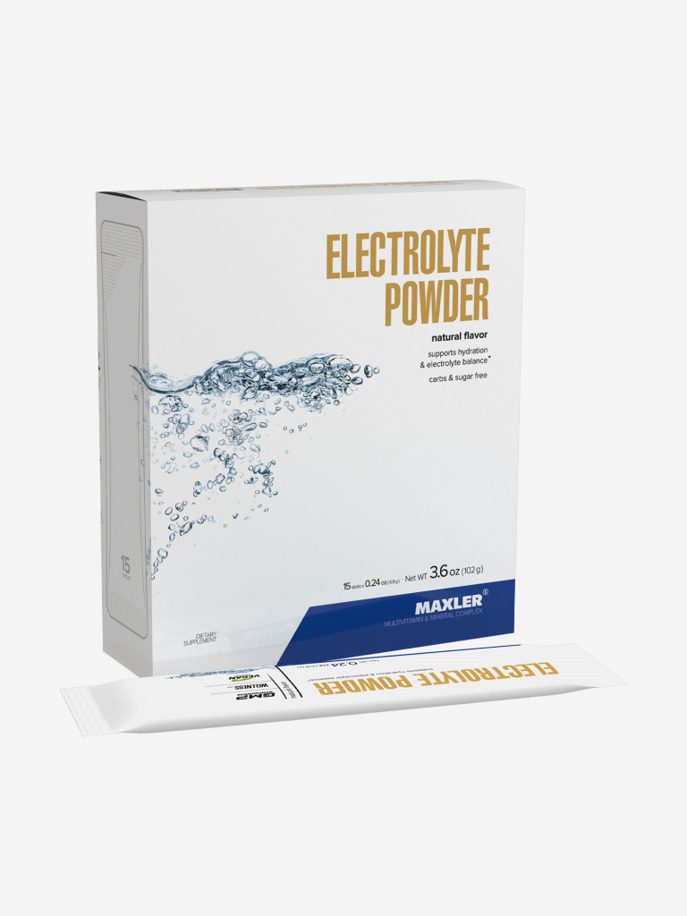 Электролиты порционные Maxler Electrolyte Powder ( 15 шт. по 6,8 гр.) - Натуральный