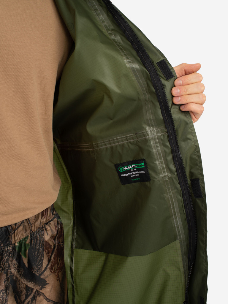 Плащ мужской Huntsman ВВЗ для рыбалки и охоты, ткань таффета 3000 мм вод.ст.