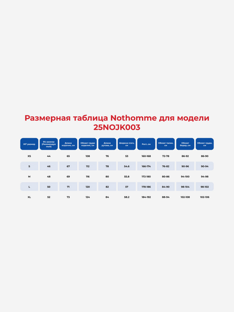 Куртка унисекс NOTHOMME MONTEREST SHUN TIME