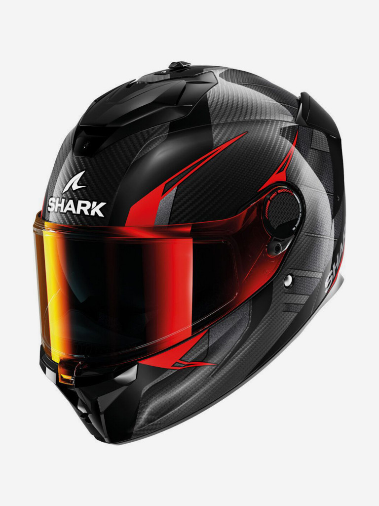 Мотошлем интеграл Shark SPARTAN GT PRO KULTRAM CARBON Black/Red