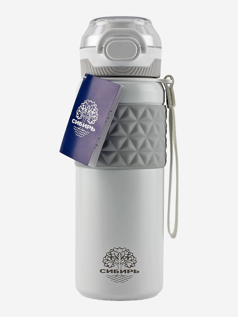 Термос сталь СИБИРЬ 0.6 л. Свежий ветер белый